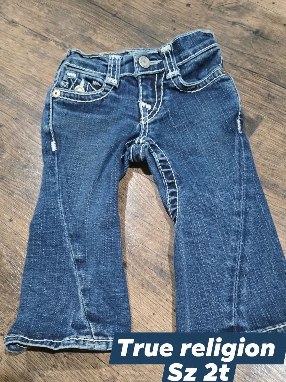 True Religion Kids Dark Blue Flared Jeans